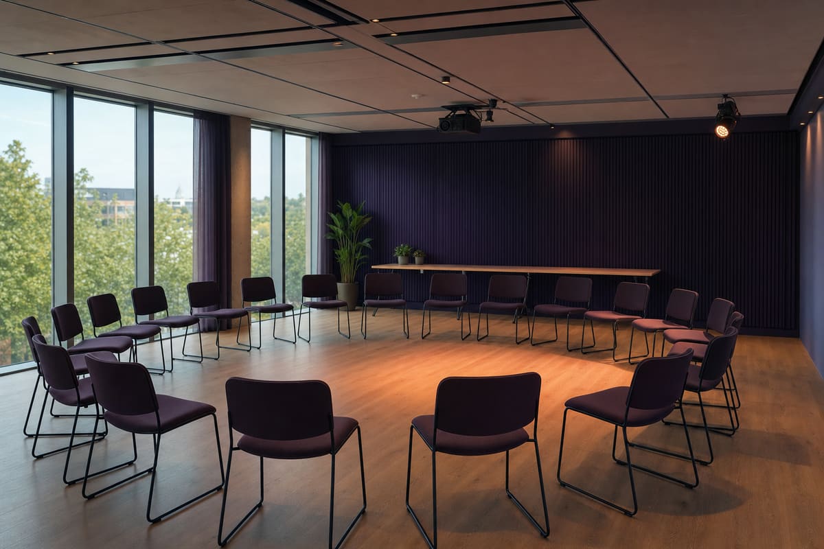 Espace d'atelier d'improvisation en entreprise